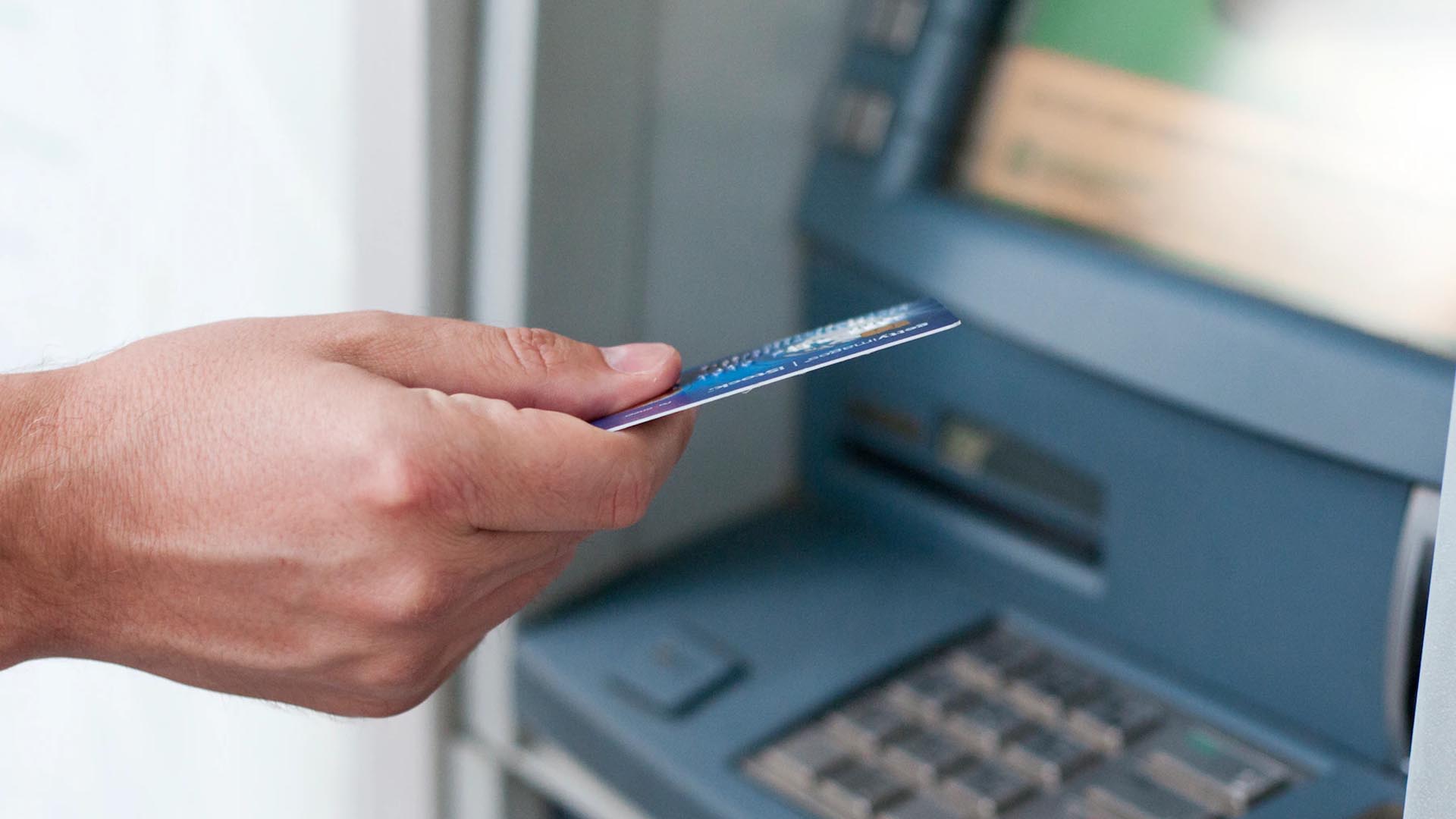 using credit card at an atm