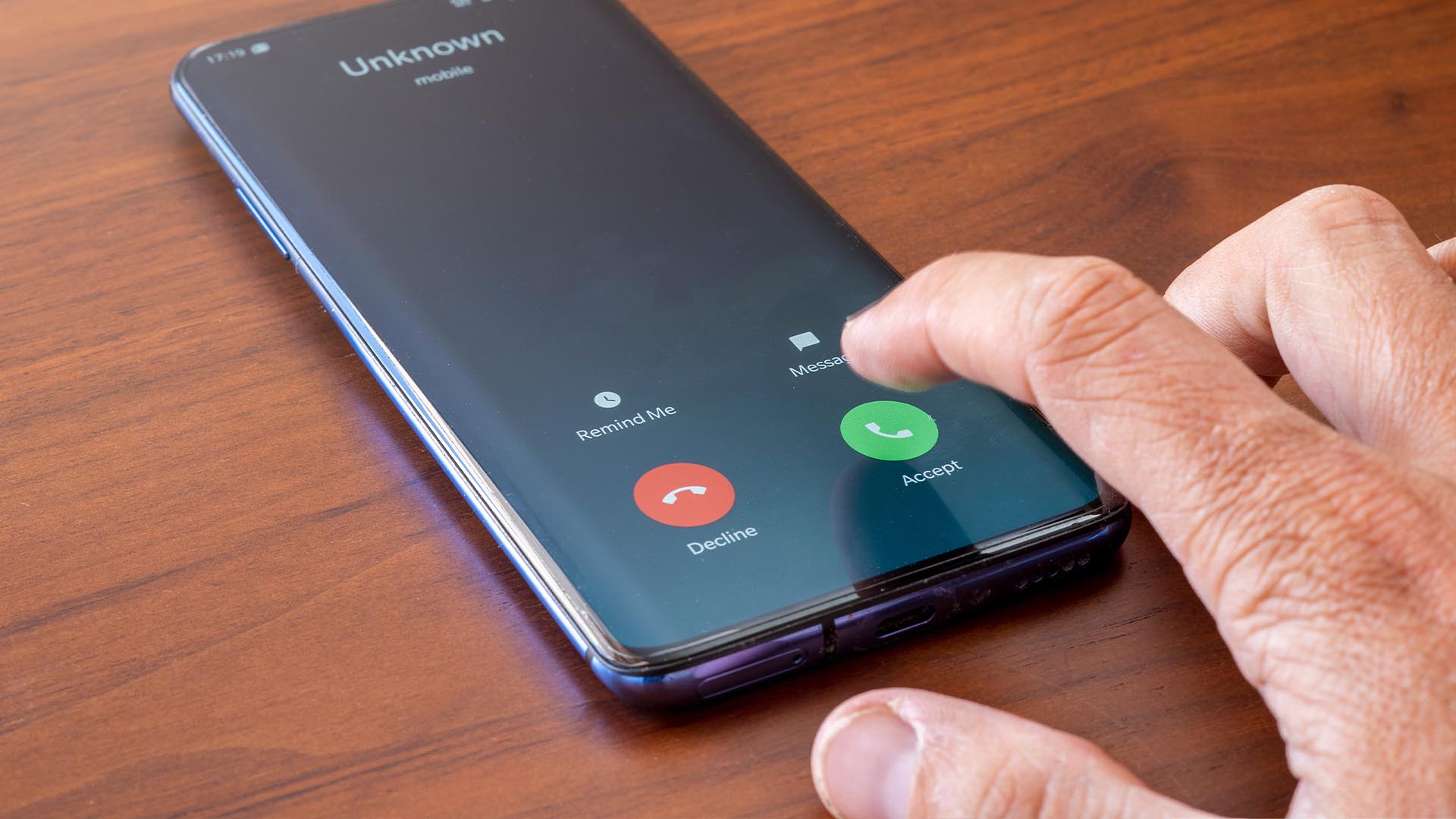 accepting an unknown call